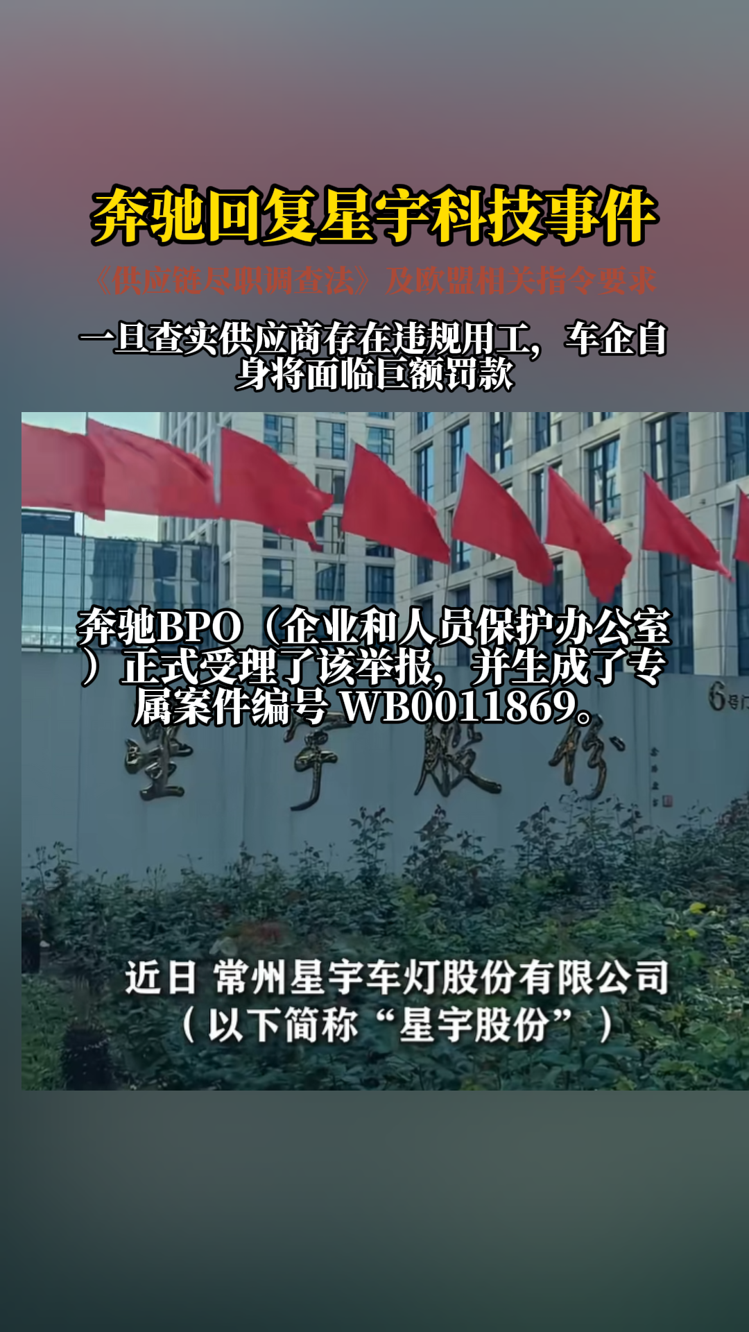 奔驰回复星宇科技事件